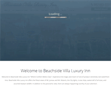 Tablet Screenshot of beachsidevilla.com